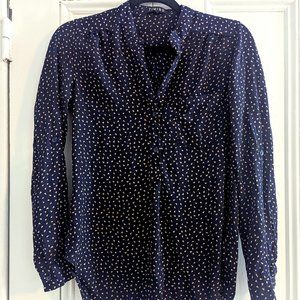 Timing Shirt, Blue/Tan, Small (Modcloth)